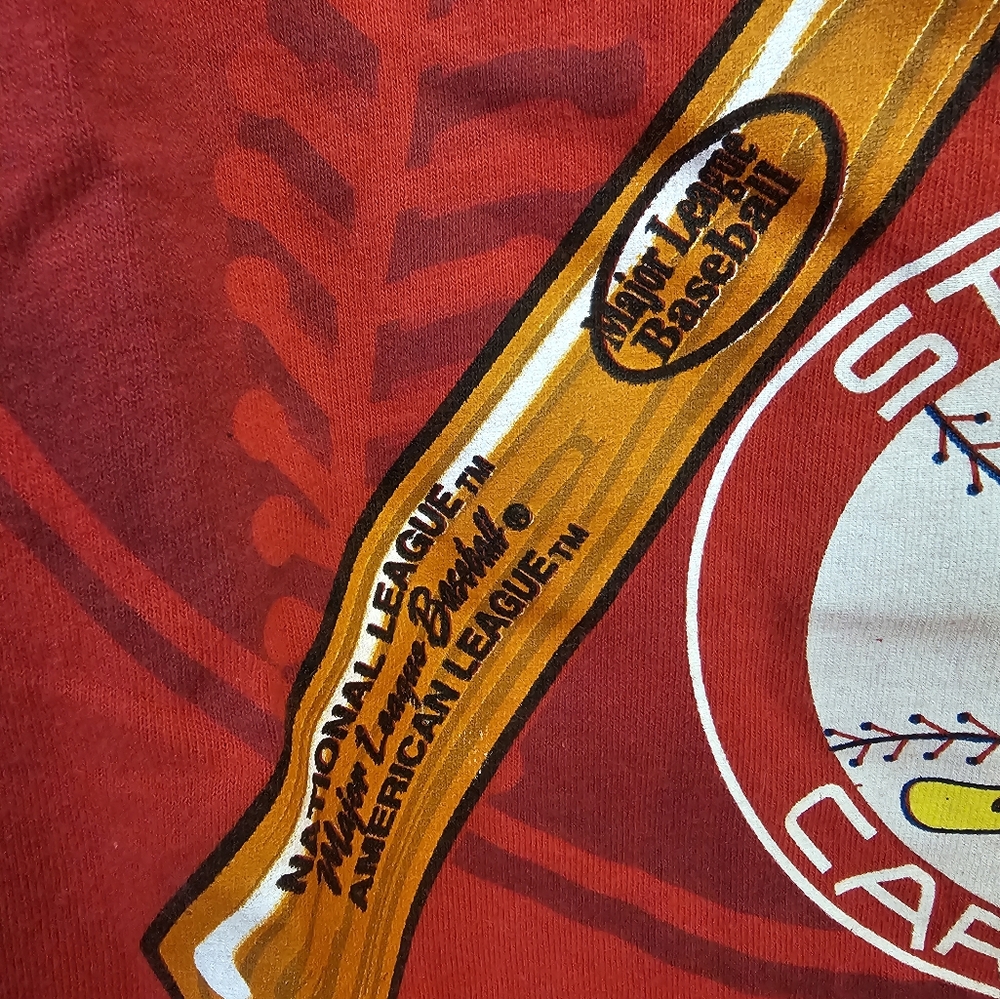 Vintage 90s St. Louis Cardinals Baseball T-Shirt Large - Picture 5 of 7
